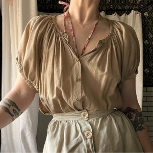 Doen June top - driftwood - XXS